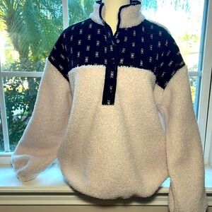 NWOT🌸LOFT Fleece (oatmeal & black)